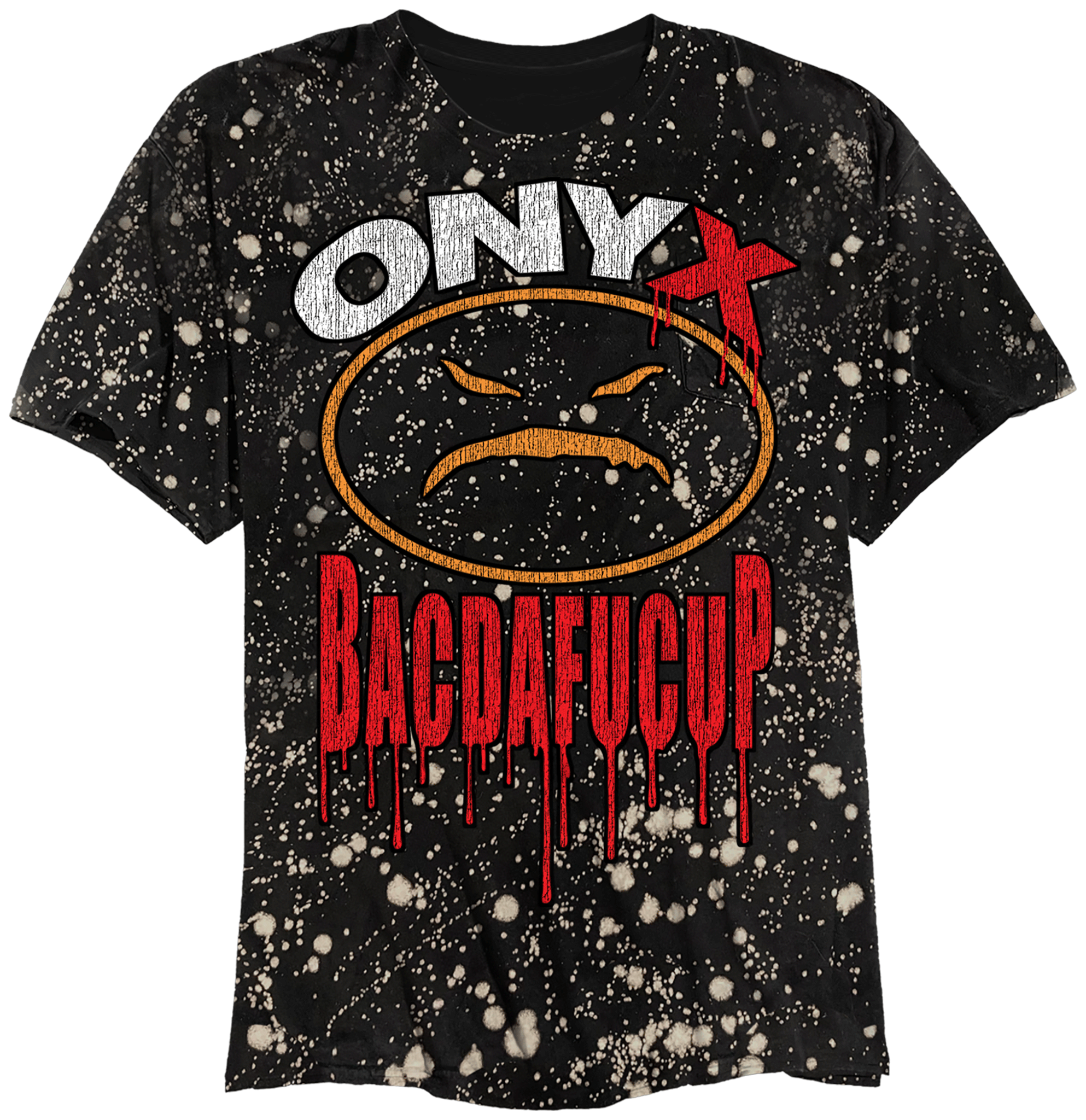 ONYX LOGO T-SHIRT BLEACH SPLATTER